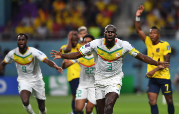 Doha, Qatar.- En las fotos tomadas el 29 de noviembre del 2022, durante el partido entre Ecuador y Senegal por la copa del mundo Qatar 2022. La Selección de Ecuador perdió 2-1 contra Senegal, en un duelo definitorio en Qatar 2022.