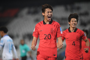 Mendoza, Argentina.- En las fotos tomadas el 25 de mayo del 2023, durante el partido entre Honduras y Corea del Sur en la segunda jornada del Grupo F de la Copa del Mundo Sub-20 en el Estadio de Mendoza. Honduras empató 2-2 contra República De Corea. Honduras sumó su primer punto en la competición, es tercera del Grupo F por encima de Francia y buscarán meterse a la siguiente ronda, pero para eso deben ganarle a los franceses.