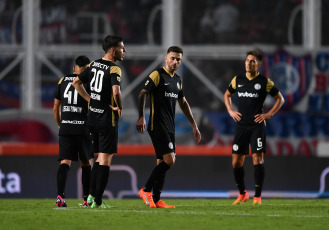 Buenos Aires, Argentina.- In the photos taken on May 8, 2023, during the match between San Lorenzo and Defensa y Justicia at the Nuevo Gasómetro Stadium on date 15 of the Professional League. San Lorenzo and Defensa y Justicia drew 0-0, a result that is of no use to either of them in the fight for the championship, given that both move away from the leader River.