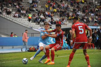 La Plata, Argentina.- En las fotos tomadas el 21 de mayo del 2023, durante el partido entre Colombia e Israel en un encuentro por la primera fecha del Grupo C del Mundial Sub-20 de Argentina en el estadio Ciudad de La Plata. Colombia se impuso a Israel por 2-1, Gustavo Puerta, fue quien anotó los goles en la selección Colombia Sub-20.