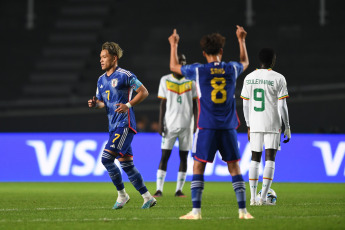 La Plata, Argentina.- En las fotos tomadas el 21 de mayo del 2023, durante el partido entre Japón y Senegal en un partido por el Grupo C del Mundial Sub-20 que se celebra en Argentina en el estadio Diego Armando Maradona. Japón derrotó este domingo 1 a 0 Senegal, con un tanto de Kuryu Matsuki a los 15 minutos del primer tiempo.