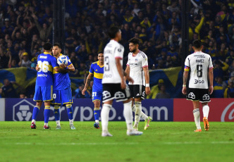 Buenos Aires, Argentina.- En las fotos tomadas el 6 de junio del 2023, durante el partido entre Boca Juniors y Colo-Colo por la jornada 5 el Grupo F disputado en el estadio la Bombonera. Boca, clasificó a los octavos de final de la Copa Libertadores 2023 al derrotar al Colo Colo por 1-0, con gol de Marcelo Weigandt (55).