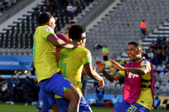 La Plata, Argentina.- En las fotos tomadas el 31 de mayo del 2023, durante el partido entre Brasil y Túnez en el Estadio Único de La Plata. Brasil ganó por 4 - 1 a Túnez. Con este resultado, la Selección latinoamericana clasificó a cuartos de final y se enfrentará a Israel.