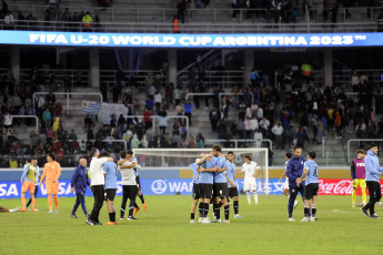 Santiago del Estero, Argentina.- En las fotos tomadas el 4 de junio del 2023, durante el partido entre Uruguay y Estados Unidos por los cuartos de final del Mundial Sub 20. Uruguay le ganó 2-0 a Estados Unidos y se clasificó a las semifinales donde se enfrentará a Israel.