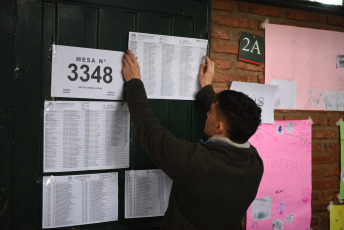 Tucumán, Argentina.- En las fotos tomadas el 11 de junio del 2023, argentinos emiten su voto durante las elecciones provinciales en Argentina. Durante las elecciones nacionales PASO (las Primarias Abiertas, Simultáneas y Obligatorias) el peronismo, de momento, se quedó solo con la gobernación de Tucumán (norte), mientras que la derecha opositora de Juntos por el Cambio -integrada por la Unión Cívica Radical (UCR) y la Propuesta Republicana (PRO)- sacó buenos resultados en las de San Luis (sureste), las primarias de Mendoza (oeste) y en las legislativas de Corrientes.