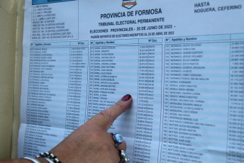 Formosa, Argentina.- En las fotos tomadas el 25 de junio del 2023, las personas emiten su voto en los comicios locales de Córdoba y Formosa. En el preámbulo de las elecciones generales de octubre próximo, dos provincias argentinas acudieron a las urnas este domingo, Formosa y Córdoba. Con más del 90