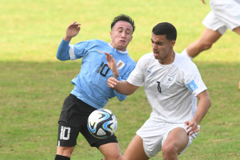 La Plata, Argentina.- En las fotos tomadas el 8 de junio del 2023, durante el partido entre Uruguay e Israel en el Estadio Único Diego Armando Maradona. La selección de Uruguay se clasificó este jueves a la final del Mundial Sub-20 tras vencer por 1-0 a Israel con gol de Anderson Duarte. La Selección de Uruguay enfrentará a Italia en la final.