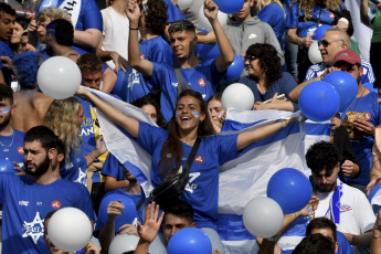 La Plata, Argentina.- En las fotos tomadas el 8 de junio del 2023, durante el partido entre Uruguay e Israel en el Estadio Único Diego Armando Maradona. La selección de Uruguay se clasificó este jueves a la final del Mundial Sub-20 tras vencer por 1-0 a Israel con gol de Anderson Duarte. La Selección de Uruguay enfrentará a Italia en la final.