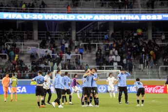 Santiago del Estero, Argentina.- En las fotos tomadas el 4 de junio del 2023, durante el partido entre Uruguay y Estados Unidos por los cuartos de final del Mundial Sub 20. Uruguay le ganó 2-0 a Estados Unidos y se clasificó a las semifinales donde se enfrentará a Israel.