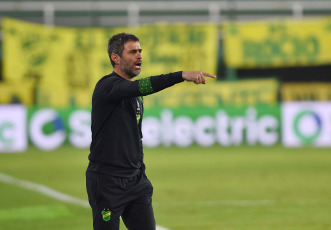 Buenos Aires, Argentina.- In the photos taken on June 13, 2023, during the match between Defensa y Justicia and Belgrano on the 20th date. of the Professional Football League at the Norberto Tomaghello stadium by Florencio Varela. Defensa y Justicia, with goals from Nicolás Fernández (PT 18m) and Juan Miritello (ST 45+3m), defeated Belgrano de Córdoba, 2-0.