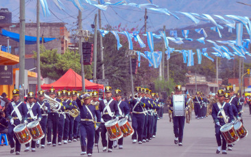 Jujuy, Argentina.- In the photos taken on August 23, 2023, during the commemoration of the Jujeño Exodus of 1812 with acts that exalted the heroism of its people. The date commemorates the actions of the people of Jujuy who received the order to abandon their homes, their belongings and leave the enemy scorched earth.