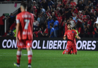 Buenos Aires, Argentina.- En las fotos tomadas el 1 de agosto del 2023, durante el partido entre Argentinos Juniors y Fluminense de Brasil en un encuentro de ida de los octavos de final de la Copa Libertadores de América en el estadio Diego Armando Maradona. El duelo terminó 1-1, por lo que se definirá en Río de Janeiro el martes que viene.