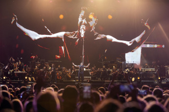 Rosario, Argentina - In the photo taken on March 4, 2023, at the Autódromo of Rosario, one of the international concerts that will mark the city's entertainment agenda in 2023 began: Ricky Martin Sinfónico.