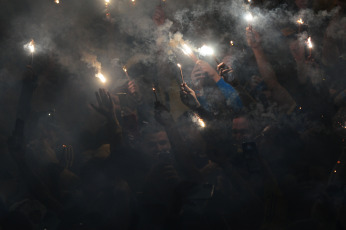 Buenos Aires, Argentina.- En las fotos tomadas el 28 de septiembre del 2023, durante el partido entre Boca Juniors y Palmeiras en el encuentro de ida de las semifinales de la Conmebol Libertadores disputado en La Bombonera. Boca igualó 0-0 con Palmeiras. Boca visitará a Palmeiras el próximo jueves en el Allianz Parque en busca del pasaje a la final de la Conmebol Libertadores.