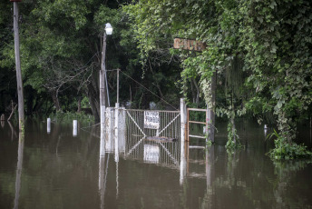 Chaco, Argentina.- En las fotos tomadas el 10 de noviembre del 2023, la crecida en el Río Paraná, afecta las zonas ribereñas de la provincia. Las crecidas en los ríos y las inundaciones de los últimos días son un producto del fenómeno natural El Niño. “Lo principal en cuanto a las inundaciones tienen que ver con el exceso de lluvias, que está claramente asociado a El Niño en el noreste argentino y sur de Brasil,” afirmó Alpio Costa, meteorólogo e investigador en el Instituto Antártico Argentino.