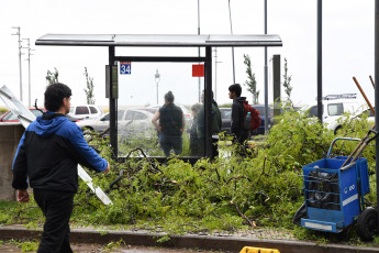 Buenos Aires, Argentina.- En las fotos tomadas el 17 de diciembre del 2023, el aeroparque metropolitano Jorge Newbery volvió a operar luego de haber estado cerrado a raíz de las consecuencias provocadas por el temporal en la ciudad de Buenos Aires y sus alrededores. Decenas de vuelos fueron cancelados y demorados tanto en el Aeropuerto internacional de Ezeiza como en el Aeroparque Metropolitano Jorge Newbery.