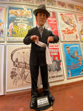 Buenos Aires, Argentina.- In the photo taken on January 28, 2024, the Three Stooges museum in Buenos Aires. 'The Three Stooges', Moe, Larry and Curly, were the protagonists of the television series that entertained several generations of Argentines. 'Chifladoseo' is the first in all of Latin America, and is located at Segurola 1152, Adrogué, Buenos Aires. It has more than 2,400 collectible objects in Spanish, of which 1,500 are on permanent display. Among them are folders with the comedy routines of The Three Stooges, dolls and figures, letters written by the actors and even original scripts.