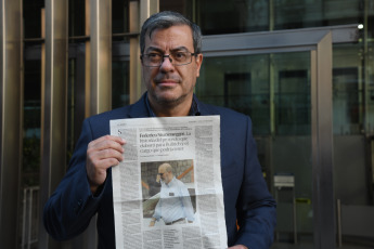 Buenos Aires.- En la foto tomada el 11 de enero de 2024, German Pedro Martinez. El plenario de comisiones de la Cámara de Diputados retomó hoy el análisis del proyecto de ley de "Bases y Puntos de Partida para la Libertad de los Argentinos" tras un cuarto intermedio dispuesto anoche por pedido de los bloques de Unión por la Patria (UxP) y la UCR, y oposición de los legisladores de La Libertad Avanza (LLA), que querían que pretendían continuar los debates