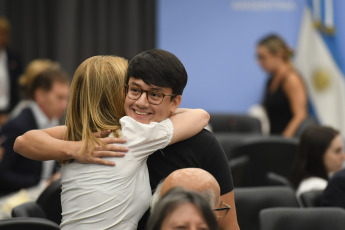 Buenos Aires, Argentina.- En las fotos tomadas el 15 de enero del 2024, Agustín Cerda, de Córdoba Verde en el plenario de comisiones de la Cámara de Diputados que analiza el proyecto de ley ómnibus retomó su trabajo con la recepción de los testimonios de empresas, asociaciones, ONG's y sectores alcanzados por lo dispuesto en esa iniciativa.