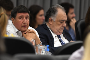 Buenos Aires.- En la foto tomada el 11 de enero de 2024, el plenario de comisiones de la Cámara de Diputados retomó hoy el análisis del proyecto de ley de "Bases y Puntos de Partida para la Libertad de los Argentinos" tras un cuarto intermedio dispuesto anoche por pedido de los bloques de Unión por la Patria (UxP) y la UCR, y oposición de los legisladores de La Libertad Avanza (LLA), que querían que pretendían continuar los debates