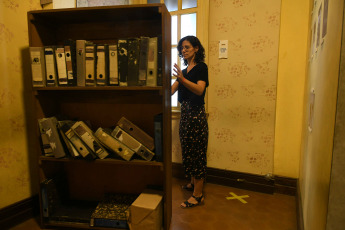 Buenos Aires, Argentina.- En las fotos tomadas el 25 de enero del 2024, muestra el Centro Ana Frank Argentina, que cumple su 15° aniversario. Menno Metselaar, miembro del equipo de la Anne Frank House de Ámsterdam, compartió que el centro Buenos Aires, se reinaugurará el próximo 12 de junio, día del nacimiento de la niña alemana de ascendencia judía en 1929, con la presentación de la renovación del museo.