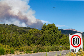 Rio Negro, Argentina.- En las fotos tomadas el 29 de enero del 2024, casi 100 brigadistas combaten por tierra el incendio en el Parque Nacional Los Alerces. El Servicio Meteorológico Nacional, reportó temperaturas récord de más de 40 grados Celsius en el país. Declarado Patrimonio de la Humanidad por la Organización de las Naciones Unidas para la Educación, la Ciencia y la Cultura, el sitio afectado es crucial para la conservación de especies de flora y fauna endémicas o en peligro de extinción.