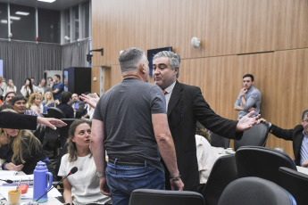 Buenos Aires, Argentina.- En las fotos tomadas el 15 de enero del 2024, Rodolfo Llanos, representante de la Unión de Emprendedores de la República Argentina en el plenario de comisiones de la Cámara de Diputados que analiza el proyecto de ley ómnibus retomó su trabajo con la recepción de los testimonios de empresas, asociaciones, ONG's y sectores alcanzados por lo dispuesto en esa iniciativa.