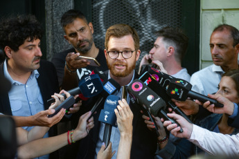 Buenos Aires, Argentina.- En la foto tomada el 23 de enero de 2024, el diputado Nicolás Massot. El Gobierno y la oposición dialoguista llegaron esta tarde a un acuerdo para firmar un dictamen de mayoría sobre el proyecto de ley ómnibus de Javier Milei. Esto significa que la iniciativa, con la que la nueva gestión pretende avanzar en su plan económico, podría ser aprobada en el recinto, en una sesión que se realizaría este jueves.