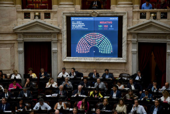 Buenos Aires, Argentina.- En las fotos tomadas el 6 de febrero del 2024, Diputados convalidan el artículo que establece la emergencia económica. Las reformas del presidente de Argentina, Javier Milei, dieron marcha atrás, por falta de apoyo de sus aliados en la Cámara de Diputados, que volverá a tratarlas desde cero en una comisión. La llamada Ley Ómnibus, que había sido votada en general el 2 de febrero de 2024, estaba en plena votación artículo por artículo cuando el diputado oficialista Oscar Zago pidió devolver el proyecto a la comisión, por haber votado cosas diferentes a las que se habían negociado previamente.