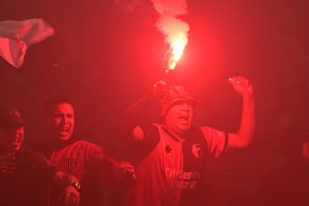 Rosario, Argentina.- En la foto tomada el 25 de febrero de 2024, Rosario Central se hizo fuerte en el Estadio Marcelo Bielsa y logró derrotar 1-0 a Newell's con gol de Ignacio Malcorra para quedarse con el Clásico de Rosario en el marco de la séptima fecha de la Copa de la Liga Profesional 2024.