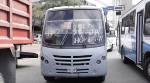 Protesta de camioneros en Caracas, Venezuela, en febrero de 2019