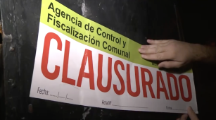 Clausura de bar peruano durante operativo contra la trata de personas en Buenos Aires