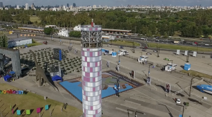 Imágenes aéreas de Tecnópolis en Buenos Aires