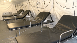 Hospitales de campaña donados por Estados Unidos a Argentina durante la pandemia de COVID-19 en 2021